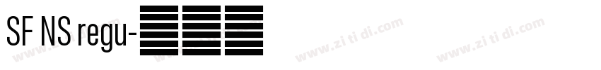 SF NS regu字体转换